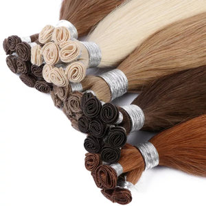 จัสมิน บิวตี้ ไดเร็กท์ แฟคทอรี่ ผู้จัดจำหน่ายเส้นผมแท้ เวอร์จิ้น คิวติเคิล ดับเบิ้ล ดรอว์น แฮนด์ไทด์ เวฟท์ แฮร์  จีเนียส เวฟท์ แฮร์ เอ็กซ์เทนชั่นส์ - Product Image 5