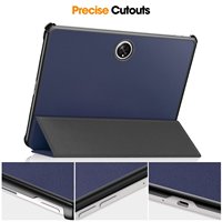 Étui en cuir PU à trois volets pour tablette Oneplus Pad GO/Air2/Pad2/Pad Pro/Pad Pro3 avec fonction de mise en veille automatique