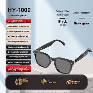 Occhiali da Sole Smart con Traduzione AI Personalizzata, Assistente Vocale Wireless, Riproduzione <span class=keywords><strong>Video</strong></span> HD e Musica, Occhiali di Lusso - Product Image 2