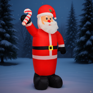 Babbo Natale Gonfiabile da 3 Metri con Luci LED per Decorazioni Natalizie da Esterno - Product Image 2