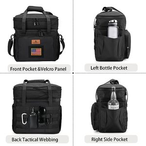 Free Sample Custom Color Logo Durable Hiking HDPE Coolers Cans Wine 840D 24L Portable Soft Sided Insulated Cooler Bag - Product Image 2