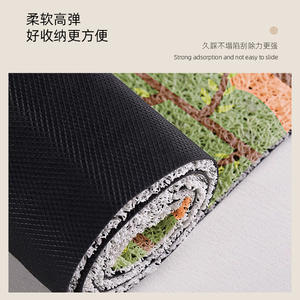 Paillasson d'entrée rectangulaire antidérapant motif original « Vent d'automne sur les montagnes », entretien facile - Product Image 4