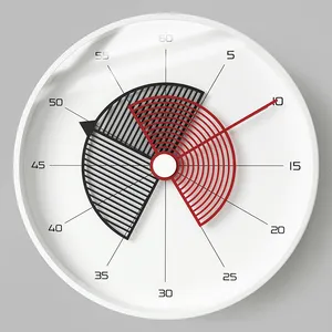 The Orient Style Modern Home Decor PP decals Wall Clock With Special Pointer