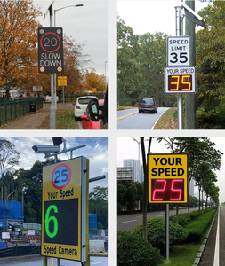 لافتة تحذير LED تعمل بالطاقة الشمسية للطرق السريعة مع رادار لتحديد السرعة، شاشة LED محمولة، لافتات مرورية بالرادار، لافتة سرعة بالرادار - Product Image 2