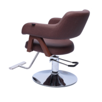 Equipo de Barbería para salón de belleza antiguo, bomba hidráulica marrón portátil, sillas de salón de peluquería usadas baratas, en venta