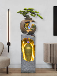 Rocalla de resina fuente corriente para sala de estar, balcón, estanque de peces, cortina de agua, decoración de pared para paisajismo interior y exterior - Product Image 2