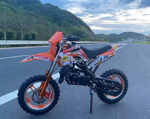 Petite <span class=keywords><strong>Moto</strong></span> Tout-Terrain 49cc Deux-Temps à Amortisseur Inversé et Grandes Roues, <span class=keywords><strong>Mini</strong></span> <span class=keywords><strong>Moto</strong></span> à Essence pour Enfants et Adultes - Product Image 1