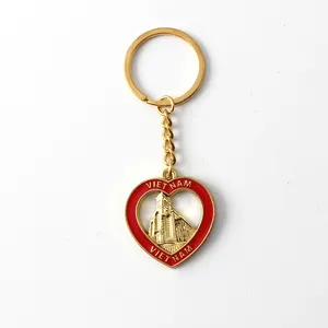 Keychain Cartoons Keyrings Factory Supplier Metal Key Chain Holder Maker Custom Engraved Key Ring
