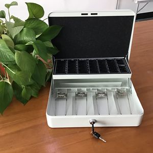 Bán buôn thép tiền mặt đăng ký tiền gửi an toàn tiền mặt Hộp ngăn kéo thời trang xuất hiện bền với 2 phím - Product Image 2