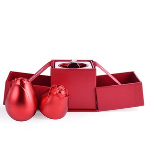 Custom Gift Jewelry Packaging <b>Boxes</b> Surprise <b>Present</b> Rose Go up and Down Diamond Ring <b>Boxes</b> - Product Image 3