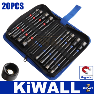 Juego <span class=keywords><strong>de</strong></span> 20 Puntas Magnéticas para Destornillador <span class=keywords><strong>de</strong></span> Impacto <span class=keywords><strong>de</strong></span> 6 Pulgadas/150 mm, Juego <span class=keywords><strong>de</strong></span> <span class=keywords><strong>Herramientas</strong></span> Profesionales para Reparación <span class=keywords><strong>de</strong></span> Automóviles, Estuche Blando Incluido - Product Image 2