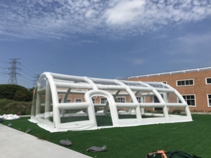 Phổ Biến Màu Trắng Trong Suốt Lều Ngoài Trời Bền PVC Kín Lều Dome <span class=keywords><strong>Inflatable</strong></span> Cắm Trại Lều Cho Tổ Chức Sự Kiện Bên Triển Lãm - Product Image 3