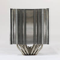 Sistema de enfriamiento de alta densidad Aluminio Cremallera Aleta Disipador de calor Servidor OEM Laptop CPU Cooler