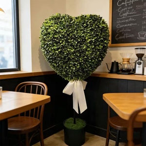 <span class=keywords><strong>Arbre</strong></span> topiaire en forme de cœur |   Boxwood artificiel de 32 pouces avec nœud |   Plante artificielle pour la décoration de la maison, du jardin et du patio - Product Image 5