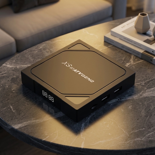 XS97 ATV 4K UHD H.265 Hardware Decoding TV Box Android 12 Allwinner H618 2GB 16GB Media Player