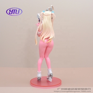 Super Rabbit <span class=keywords><strong>Anime</strong></span> Girl Original Art Standing Pose Rosa Linda figura modelo estatua coleccionable 2D regalo muñeca acción juguete Kawaii - Product Image 3