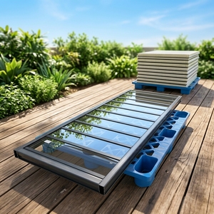 Finestra a Persiana Fissa Ventilata Lukliving con Telaio in Lega di Alluminio e Vetro, Funzione Invisibile, Griglie Moderne a Persiana - Product Image 5