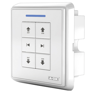 Aok Ac228-01 בית חכם אלחוטי שלט רחוק כפול מסלול קיר סוג קריסטל רדיו מקלט מרחוק מתגי - Product Image 1