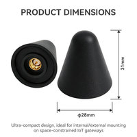 Antenne WiFi 2,4 GHz en forme de champignon, étanche IP67, profil bas, connecteur SMA mâle, omnidirectionnelle externe pour passerelle IoT extérieure, prix usine