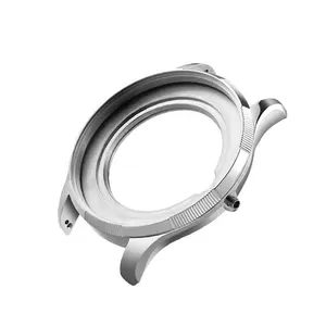 OEM Custom 36mm 40mm 42mm 44mm Klassische Armbanduhr Teile Edelstahl 316L Silber Uhrengehäuse Teile