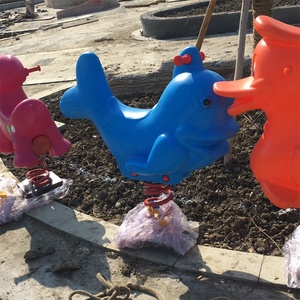 Cheval à bascule en peluche de printemps, équipement de terrain de jeu - Product Image 4