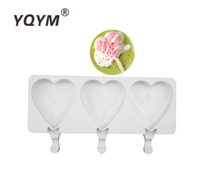 Khuôn Kem Hình Trái Tim Tự Làm Khuôn Silicon <span class=keywords><strong>Ice</strong></span> Cube Khay Popsicle Silicone Khuôn - Product Image 1