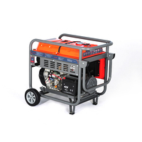 Générateur diesel portable OEM ODM 6,5 kW, type à châssis ouvert, 50/60 Hz, démarrage manuel et électrique, alimentation de secours d'urgence