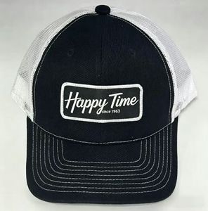 Casquette de baseball en twill à 6 panneaux noire pour adulte, style trucker, avec logo personnalisé, maille respirante, pour le sport et les activités de plein air, faible MOQ, Vietnam - Product Image 1