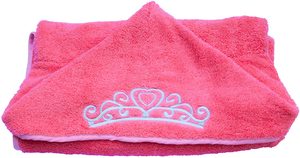 <span class=keywords><strong>Toalla</strong></span> con capucha de bebé de lana de coral barata bordada para ser una princesa para niño - Product Image 6
