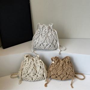 Bolso de Verano para Mujer, Tejido a Crochet, de Algodón, Estilo Macramé, Hecho a Mano, para Playa - Product Image 2