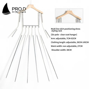 Metallo Multi palo vestiti gonna HangerSkirt orlo rughe posizionamento abbigliamento <span class=keywords><strong>da</strong></span> donna oggetti di scena abiti <span class=keywords><strong>da</strong></span> <span class=keywords><strong>tiro</strong></span> - Product Image 6