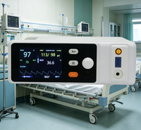 Moniteur patient vétérinaire portable avec indicateurs SPO2, NIBP et de température, équipement essentiel pour les hôpitaux.
