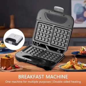 750W cấp thực phẩm không dính lớp phủ lành mạnh và ánh sáng dầu fume nâng cấp mở rộng con dấu các cạnh cố định nhà sản xuất bánh sandwich để sử dụng nhà - Product Image 2