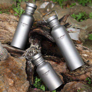 Nuovo Design che vende bene in tutto il mondo bottiglia di titanio puro senza inquinamento <span class=keywords><strong>salute</strong></span> nessun rivestimento isolato bottiglie d'<span class=keywords><strong>acqua</strong></span> - Product Image 3