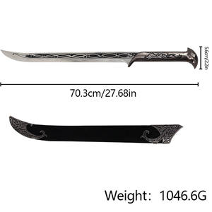 Anillo Mágico El Señor DE LOS Anillos <span class=keywords><strong>Thranduil</strong></span> Elf Sword Modelo de Metal Juego de Rol - Product Image 6