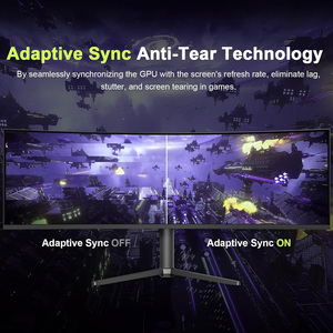 5K 49 Inch Curved <b>Lcd</b> Gaming <b>Monitor</b> 1ms 120/165/240hz Adaptive Sync/Low Blue Light Pc Screen with Lifting and Rotating Bracket - Product Image 3