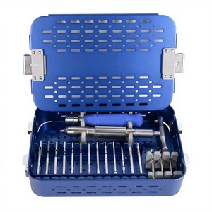 Kit d'instruments de chirurgie orthopédique vétérinaire pour l'extraction de vis cassées, outils de chirurgie osseuse en acier inoxydable pour usage vétérinaire - Product Image 2