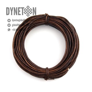 2023 Round <b>Leather</b> Cord for Jewelry Necklace <b>Bracelets</b> Fashion Accessories All Sizes and Colors Full-grain Genuine <b>Leather</b> - Product Image 5