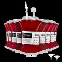 Pochettes à Boissons Créatives et Amusantes pour Halloween : Contenants Personnalisés pour Boissons en Forme de Sang – Idéales pour les Fêtes et la Décoration