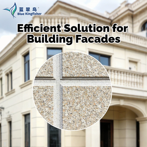 Revêtement professionnel imperméable et résistant aux fissures pour les façades de bâtiments avec effet pierre et texture bois - Product Image 1