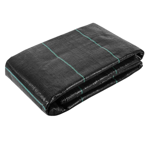 Toile de paillage anti-UV stabilisée en rouleau pour l'agriculture, couverture de sol pour pépinière, membrane de contrôle des adventices en PP tissé noir - Product Image 1