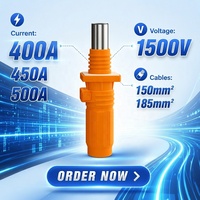 Connecteur de stockage d'énergie IP67 1500V DC 400A 450A 500A, borne de batterie à courant élevé pour systèmes solaires ESS et distribution d'énergie