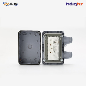 Height Outdoor Waterproof Socket Ip66 2 Outlets With <b>Switch</b> Indicator Light For Bathroom And Rain Protection - Product Image 3