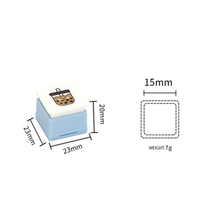 Tampon encreur personnalisé 3, 4 ou 6 en 1 avec impression UV de haute qualité, tampon en plastique mignon pour remerciements - Product Image 3