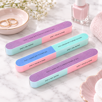 Lime à ongles à 7 faces, tampon de ponçage, outil de polissage pour pédicure, bande de polissage pour ongles, article en mousse, fabriqué en émeri, verre, éponge