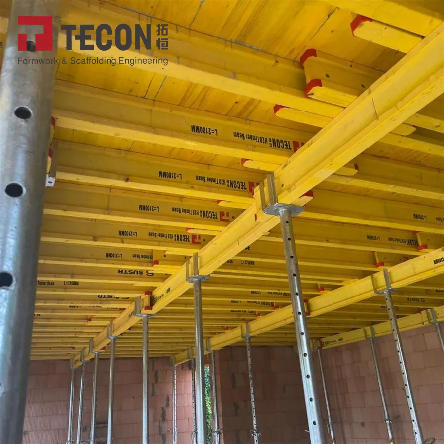 TECON Flexible Slab Formwork H20 Timber Beam Concrete Mold Flex Plywood Form for Concrete Building Construction