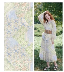 Custom Floral Printed Cotton <strong>Cloth</strong> - <strong>Small</strong> Flower Pattern Muslin/Voile/Duck Canvas | Cotton Poplin &amp; Lawn Dressmaking Fabric - Product Image 1