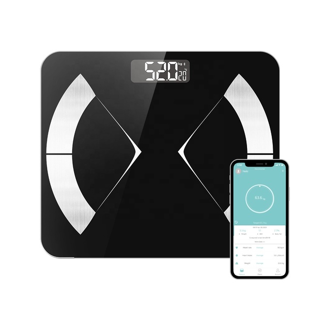 OEM Adult Smart Scale Analyzer 180kg Digital Bathroom Weighing Scale BT Body Fat Scale