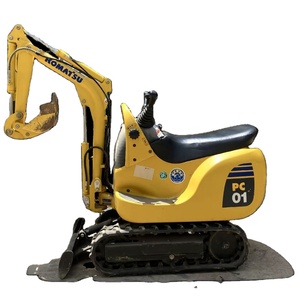 Excavadora Komatsu PC01 Original, Fabricada en Japón, Miniexcavadora de Segunda Mano, Máquina Usada con Accesorio de Pulgar, Acoplador Rápido, Martillo Rompedor - Product Image 1
