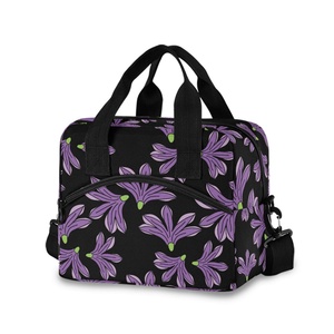 Hawaii Naupaka Flower Eco-Friendly Cooler Bag Reusable Thermal Meal Prep Food Storage Custom Insulated Nylon Lunch Bag with Logo - Product Image 1